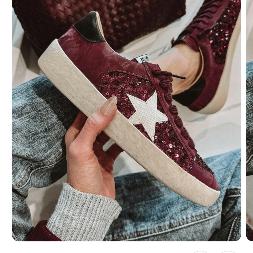 Sangria Sequin Sneakers size 8.5